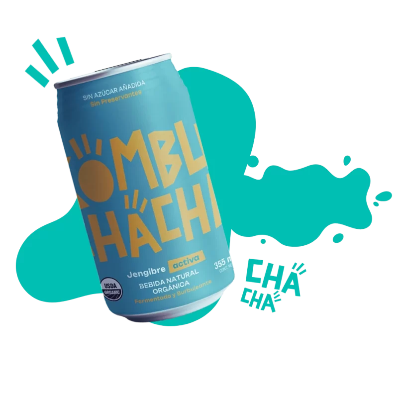 Lata kombucha jengibre activa te ayuda a mantener tu energia
