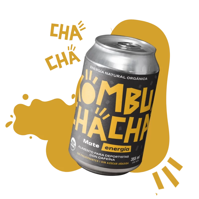 Disfruta de la frescura de kombucha Mate Energia Natural de kombuchacha