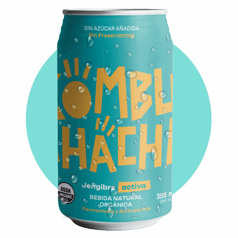 Kombucha jengibre en lata kombuchacha