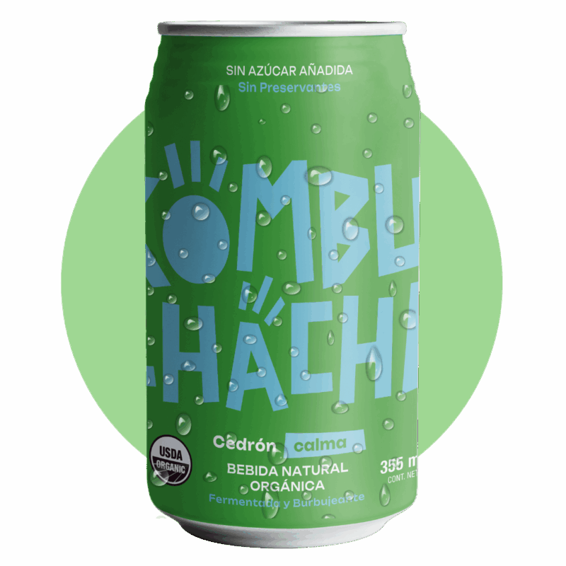 Kombucha de cedron en lata de Kombucha