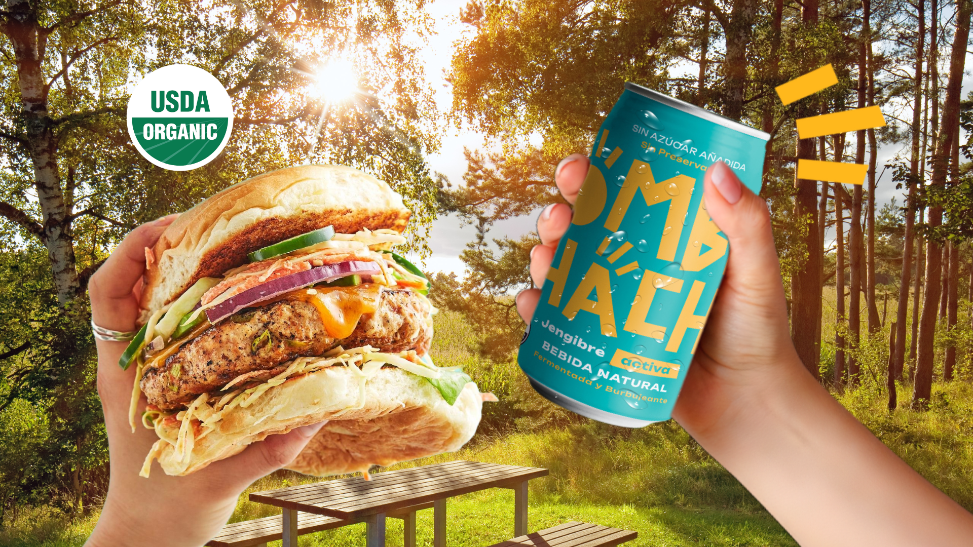 Kombucha con hamburguesa, 5 razones para cambiar la gaseosa
